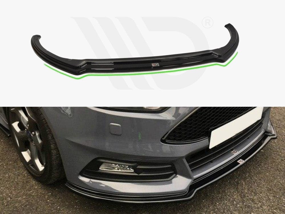Maxton Design Textured / Yellow Front Splitter V.3 Focus ST MK3 Facelift Model Maxton Design SR