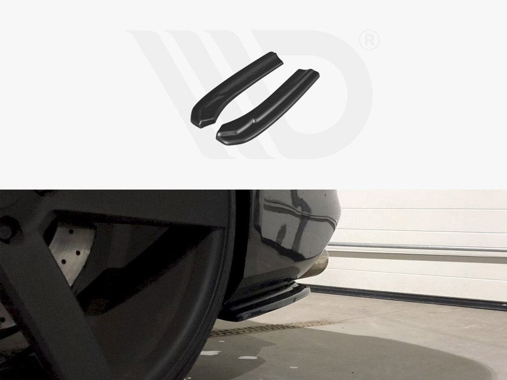 Maxton Design Textured / Yellow Rear Side Splitters Audi S4 B8 Facelift 2012-UP Maxton Design SR