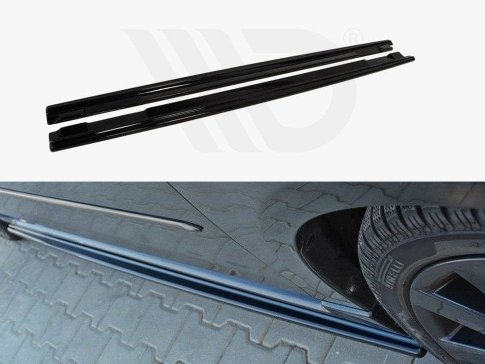 Maxton Design Textured / Yellow Side Skirts Diffusers Mazda 3 MPS MK1 (Preface) Maxton Design SR
