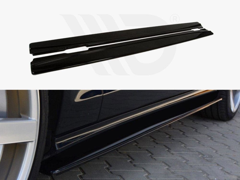 Maxton Design Textured / Yellow Side Skirts Diffusers Mercedes CLS C218 Amg-line 2011-2014 Maxton Design SR