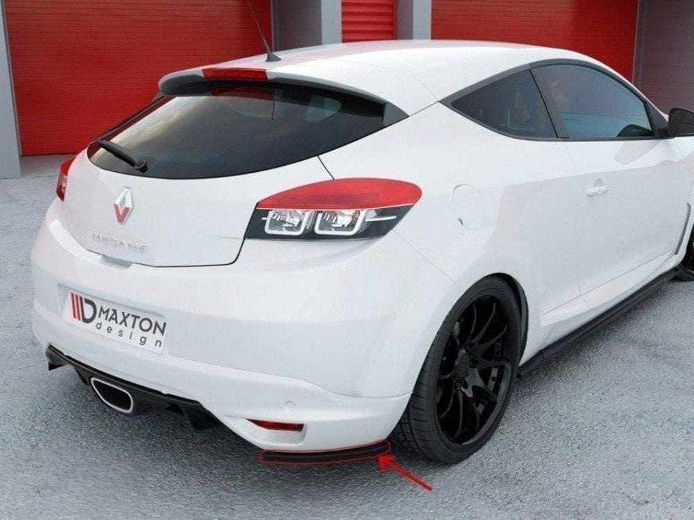 Maxton Design Yellow / Carbon Look Rear Side Splitters Renault Megane 3 RS Maxton Design SR
