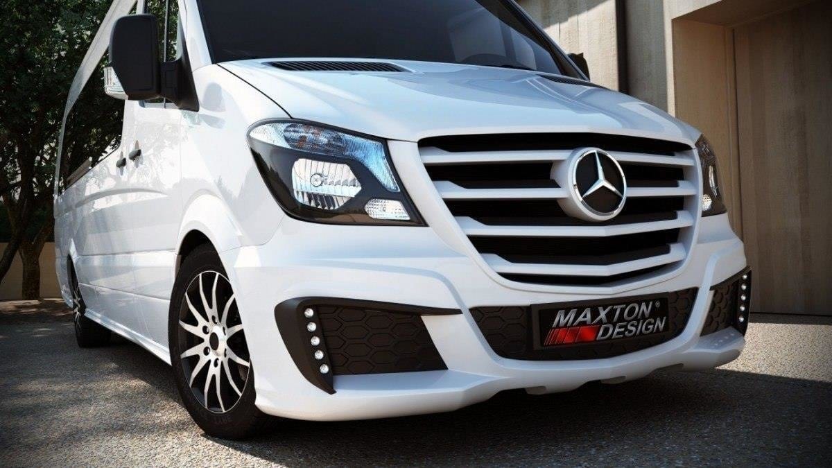 Maxton Design Yes Front Bumper Mercedes Sprinter 2013-18 (+ Separate Grill Maxton Design SR