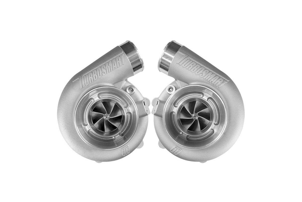 Turbosmart Mirror Twin Turbo Package - TS-1-6466B V-Band 0.82AR Oil Cooled Turbos