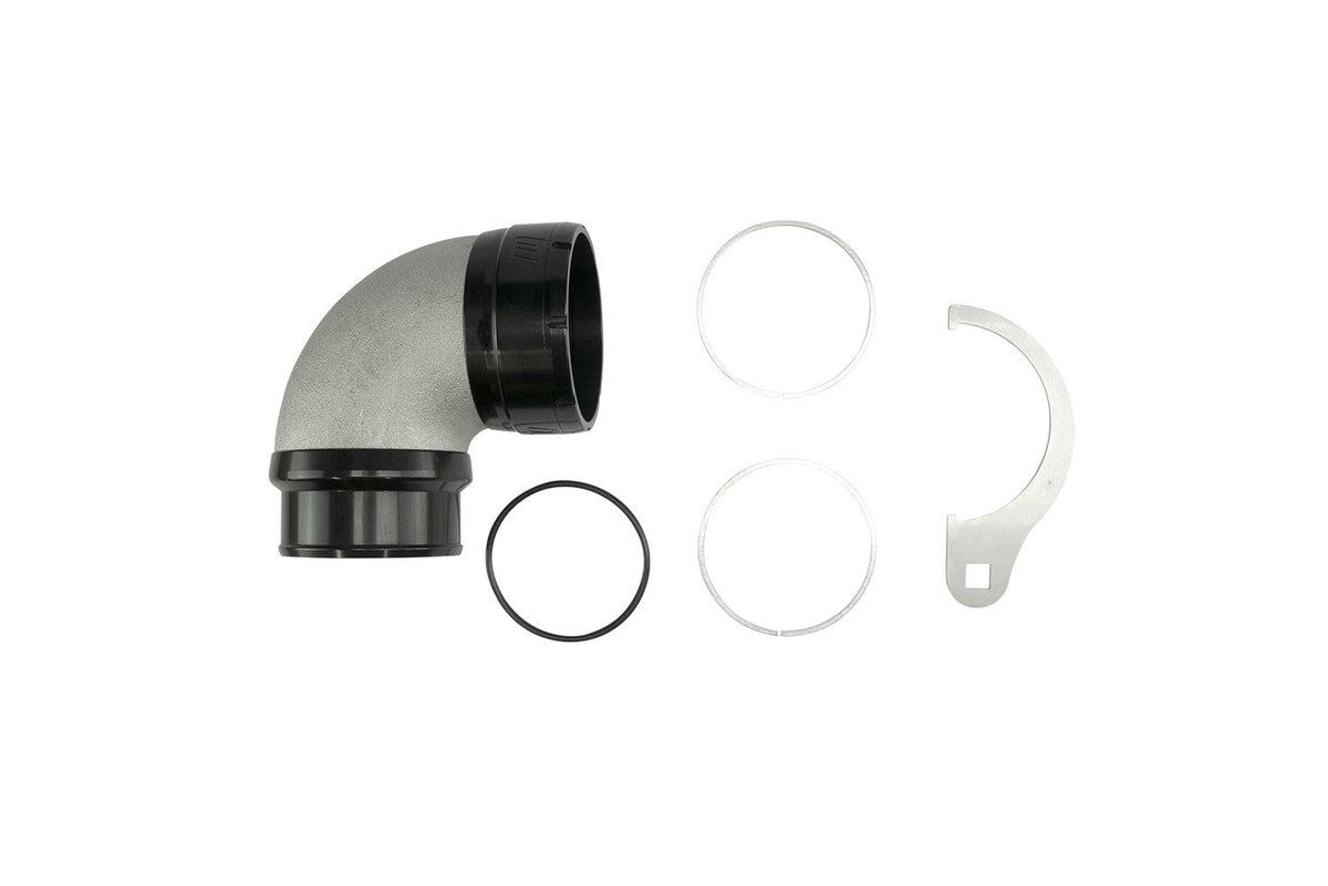 Turbosmart LockSleeve Turbo Adapter Compressor Outlet 2.50" to 90 Elbow Hose Barb 2.50" - Black - image 5