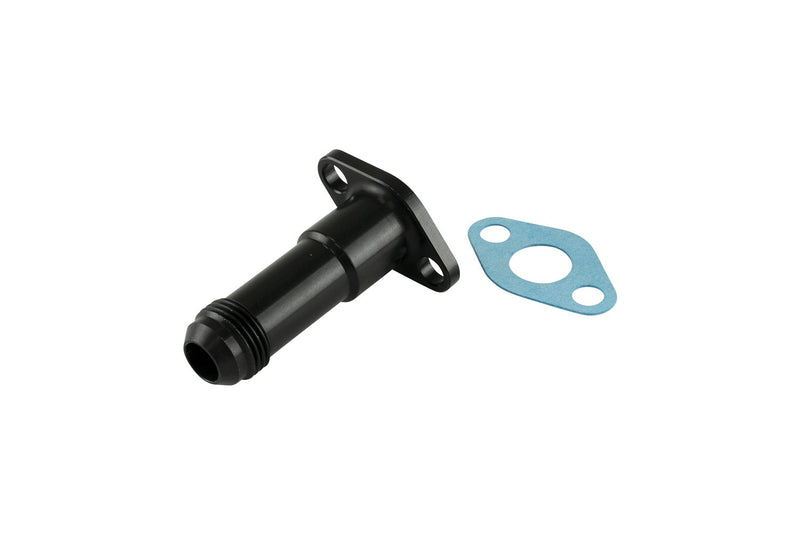 Turbosmart 38.1mm 10AN 75mm Extended Oil Drain Black (TS-199-3008)