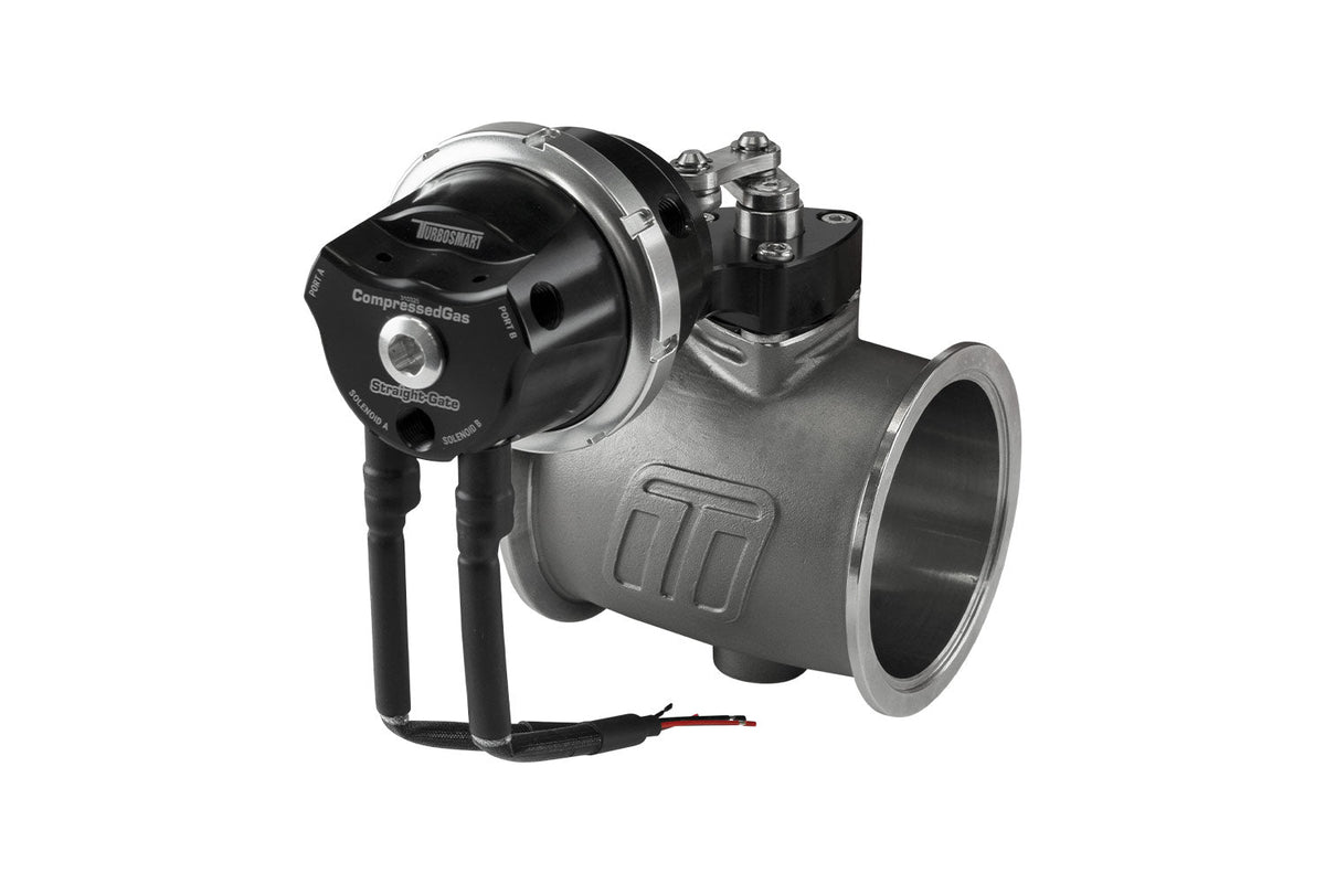 Turbosmart Compressed Gas (CO2) StraightGate76 - Inbuilt Solenoids - 7PSI Black (Control In Cap CO2 Boost Control) TS-0567-1252