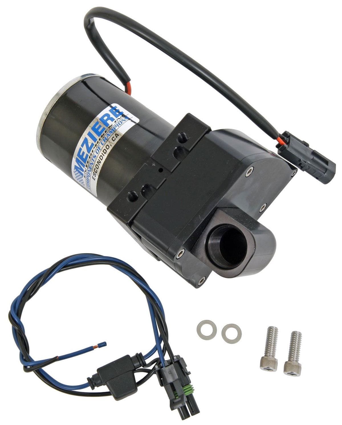 MEZIERE Black Finish, 2 Outlets, 20GPM, Standard Motor Meziere Remote Mount Electric Water Pump MZWP137S SR