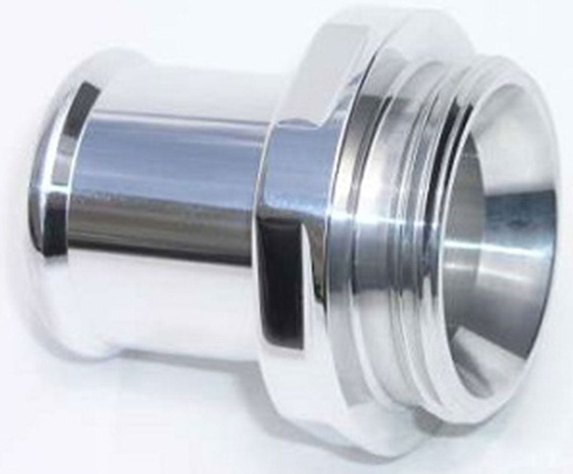 MEZIERE Meziere Water Neck Fitting, For 1-1/2" Hose, Polished Finish MZWN0032U SR