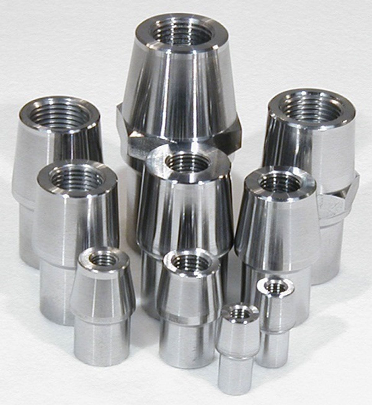 MEZIERE Suit 1-1/2" x .120" Tube With 1"-12 L/H Thread Meziere Weld-In Female Tube End 4130 Steel With Hex MZRE1030HL SR