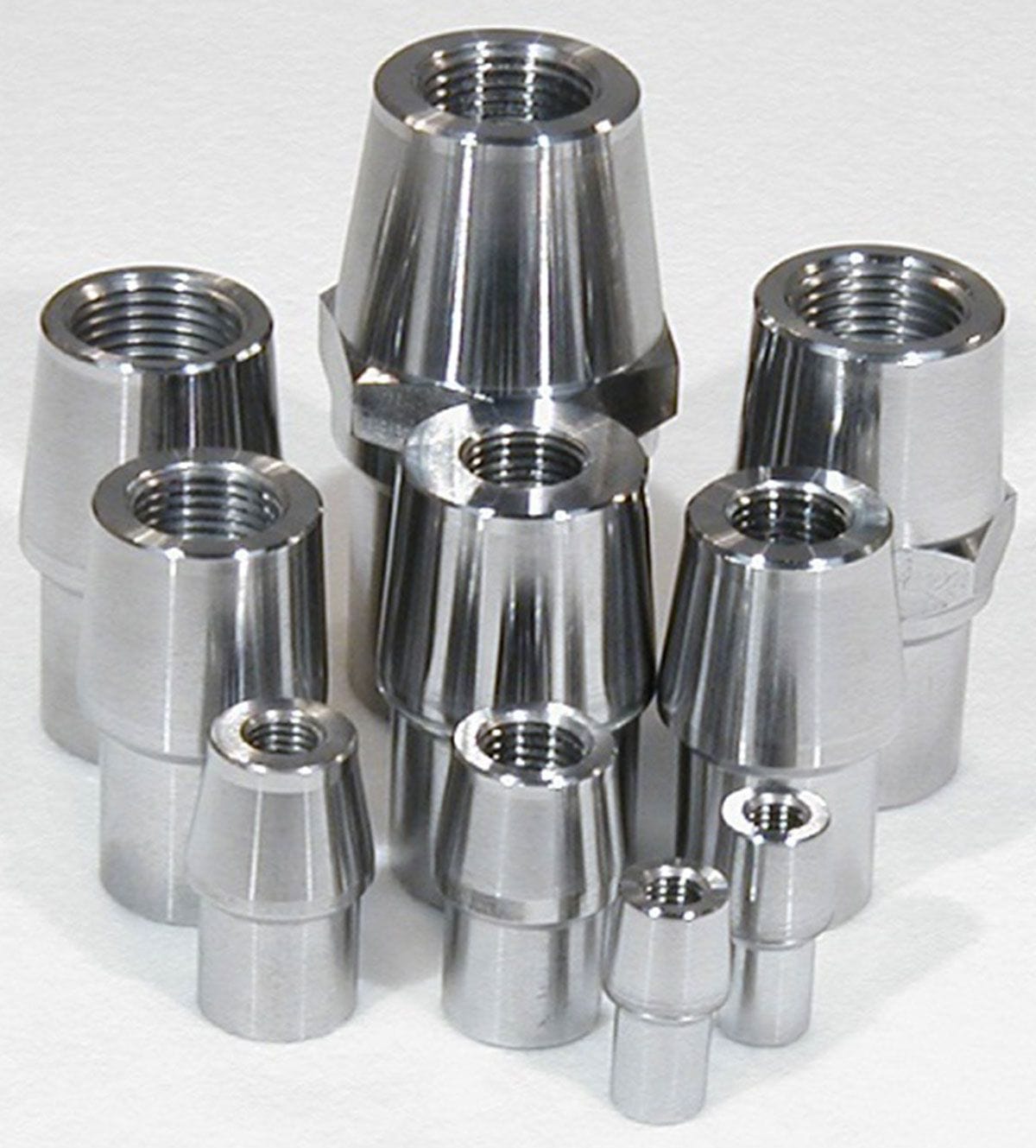 MEZIERE Suit 1-3/4" x .120" Tube With 1"-12 L/H Thread Meziere Weld-In Female Tube End 4130 Steel With Hex MZRE1036HL SR