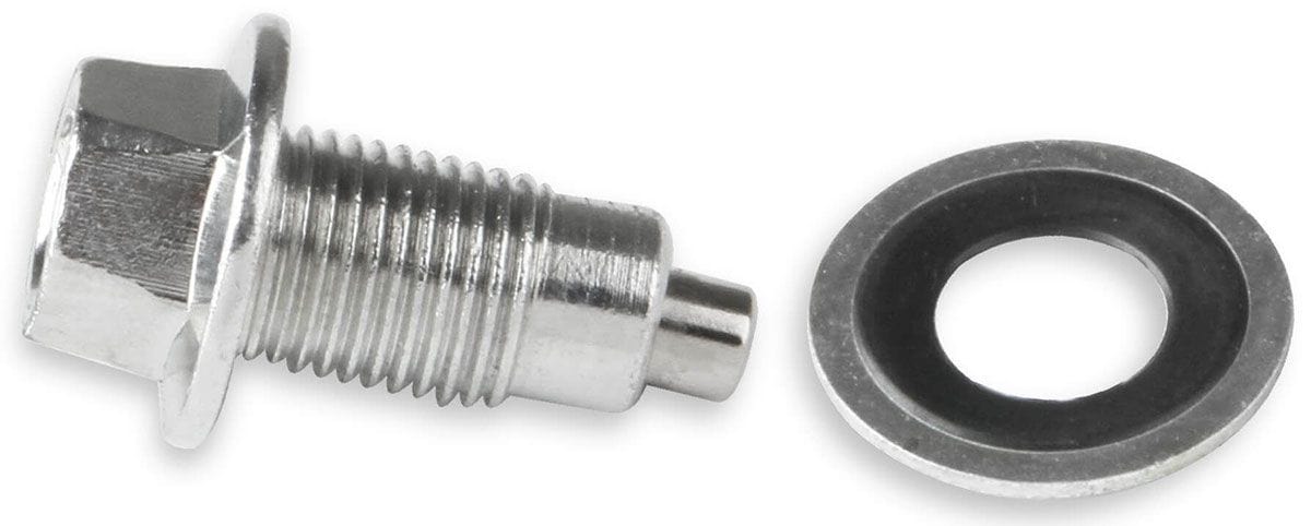 MRG Fits all Chevy, Chrysler 1962-83 & Ford 1957-83 Mr Gasket Mr Gasket Magnetic Oil Plug, 1/2" MG15 SR