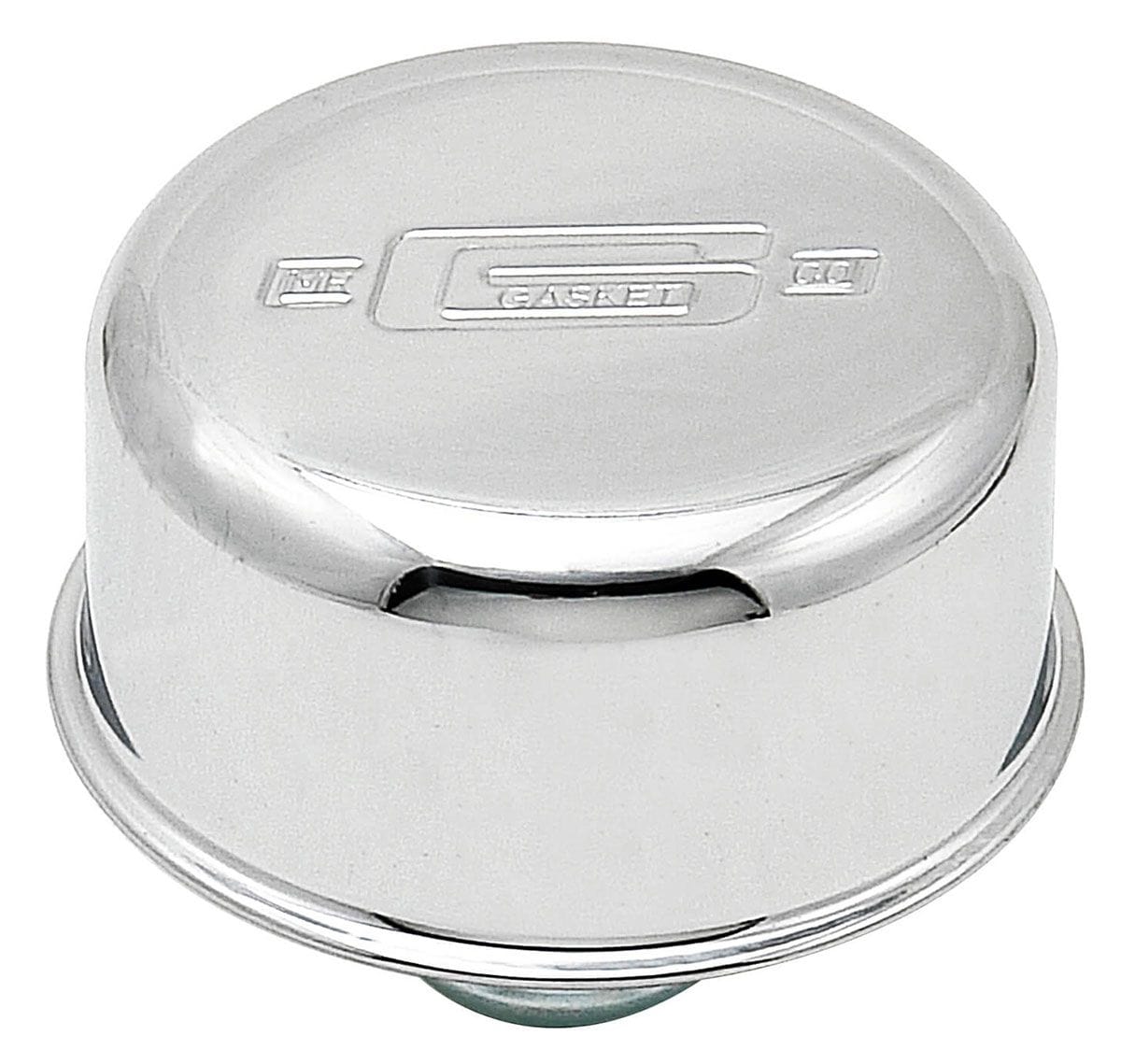 MRG Fits All Valve Covers with 1.22" Dia Hole Mr Gasket Mr Gasket Chrome Plated Oil Filler Cap Push-On Style with logo MG2068 SR