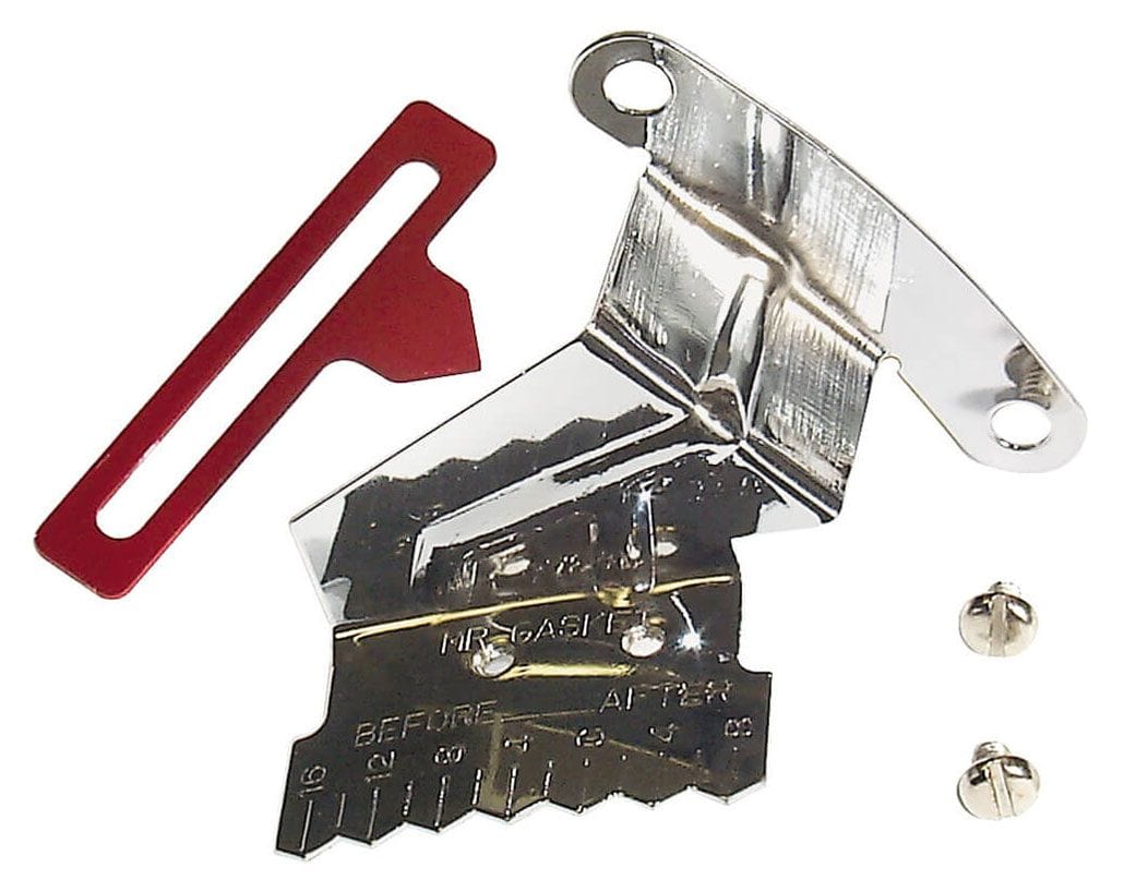 MRG Suit big Block Chevy Mr Gasket Mr Gasket 8" Chrome Plated Timing Tab with Adjustable Pointer MG4599 SR