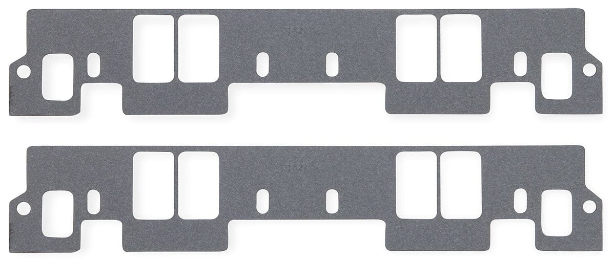 MRG Suit Small Block Chevy 1955-91 with Brodix Aluminium Heads Mr Gasket Intake Manifold Gasket - 1.38"W x 2.25"H, 1/16" thick MG143 SR