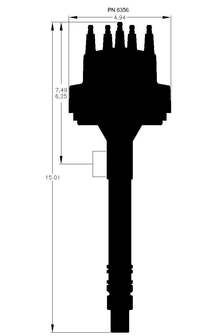MSD Chev V8 Small/Big Block, Dual Magnetic Pickup, Ideal for Circle Track MSD Pro-Billet Distributor MSD8356 SR