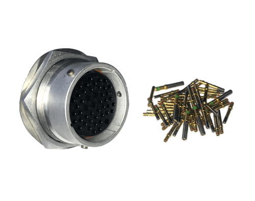 Msel Deutsch HD30 47-Way Mixed Alloy Bulkhead Receptacle with Sockets SR
