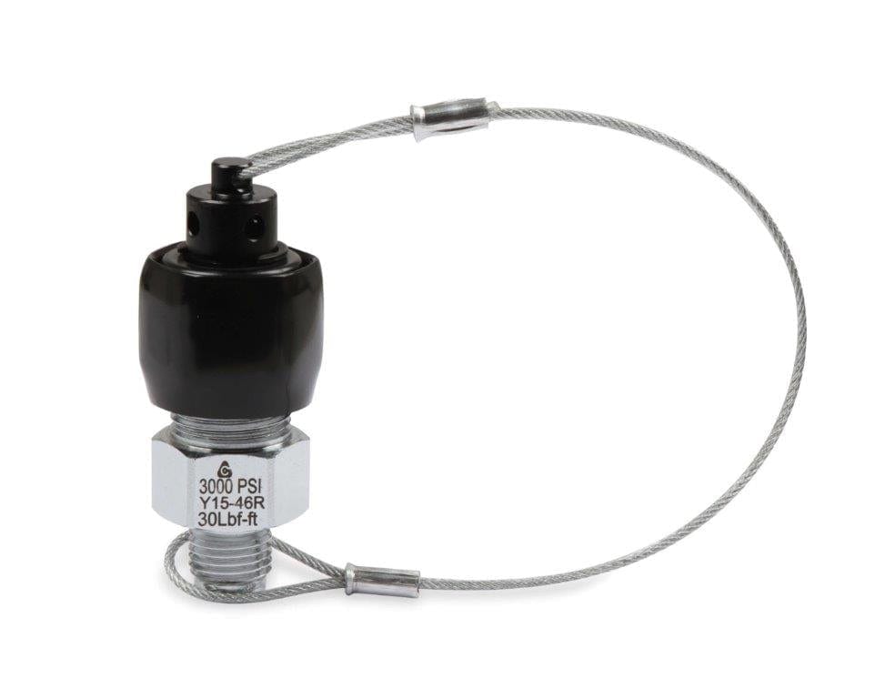 Nitrous Oxide Systems -8AN 2nd & 3rd Gen Hi-Flo & Super Hi-Flo Nitrous Oxide Systems Racer Safety Blow-Off Valve Adpater - Black NOS16169B SR