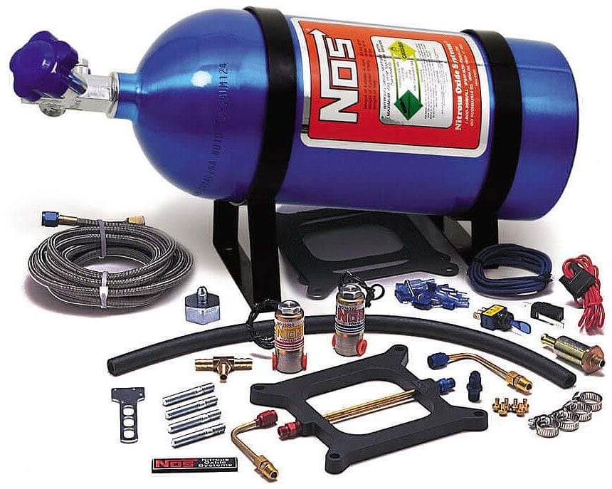 NOS 100-150 Horsepower. Suit Square-Bore Carbs. Nitrous Oxide Systems Super Powershot Nitrous Kit NOS05101 SR