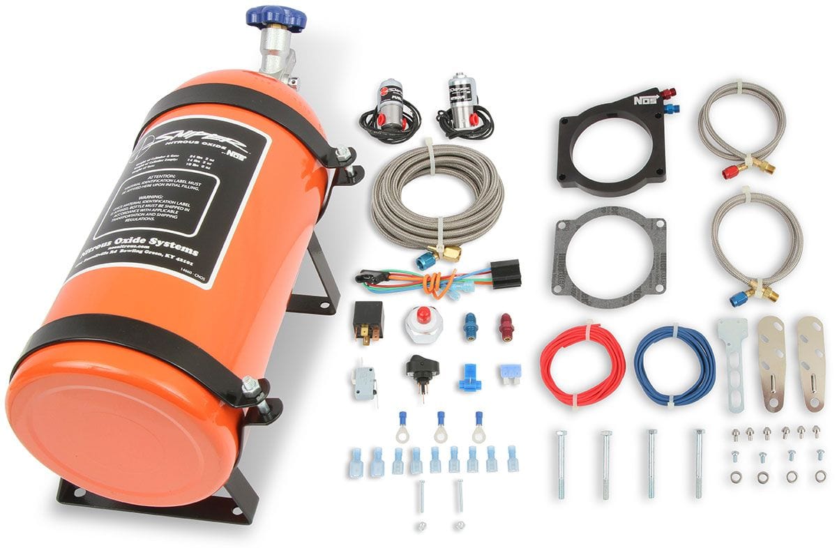 NOS Suit GM LS 1997-12 with 4-Bolt 90mm or 92mm Throttle Body Nitrous Oxide Systems Sniper EFI Wet KIt NOS07163 SR