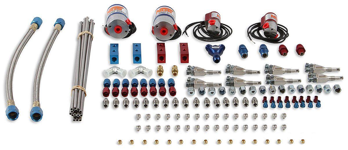NOS With Stainless Soft Plume Nozzles (No Bottle) Nitrous Oxide Systems Pro Race Fogger "Professional" Nitrous System NOS04466 SR