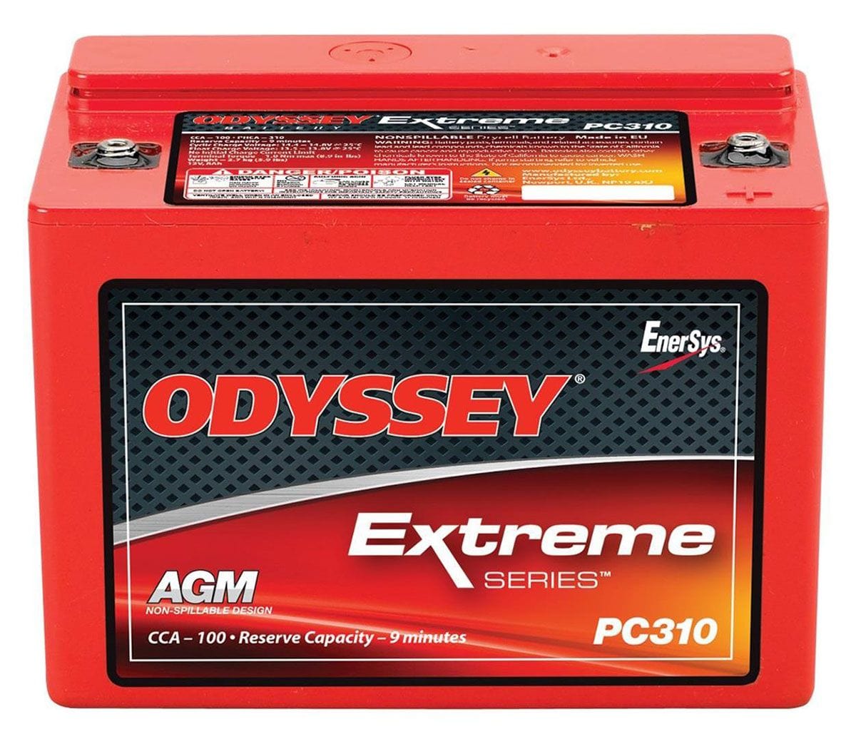 ODYSSEY 12V Extreme Series AGM Battery, 100 CCA ODPC310 SR