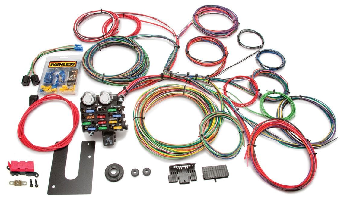 PAINLESS Non GM Column Painless Wiring 21 Circuit Universal Street rod Harness PW10102 SR