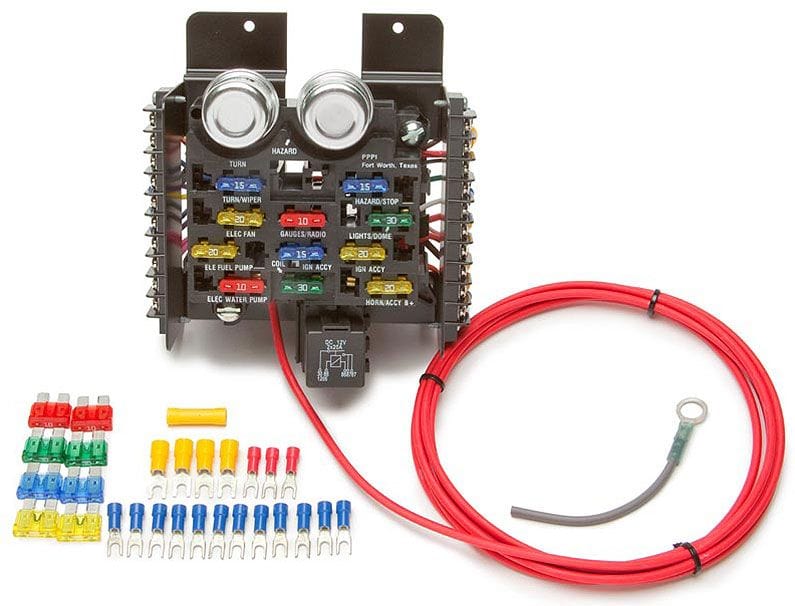 PAINLESS Painless Wiring 12 Circuit Universal Race/Pro Street Fuse Block PW50101 SR