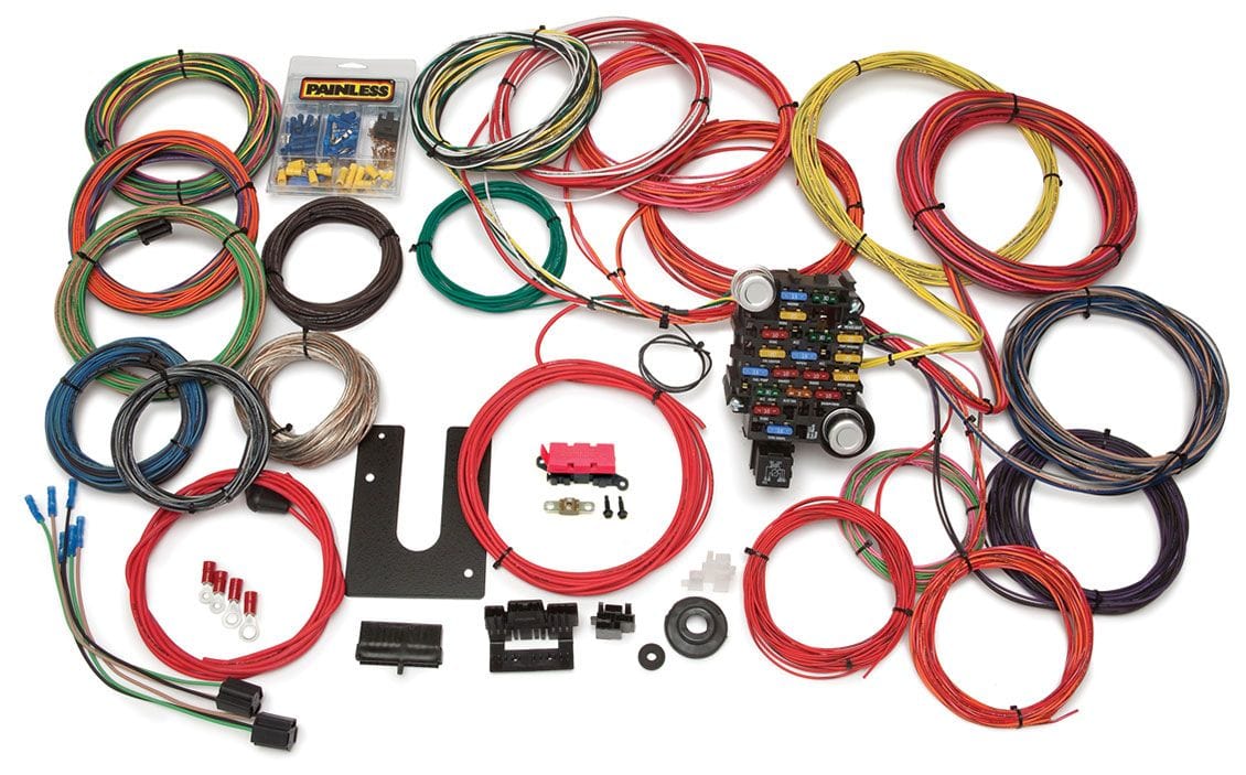 PAINLESS Painless Wiring 21 Circuit Universal Boot Mount Harness Kit PW10220 SR