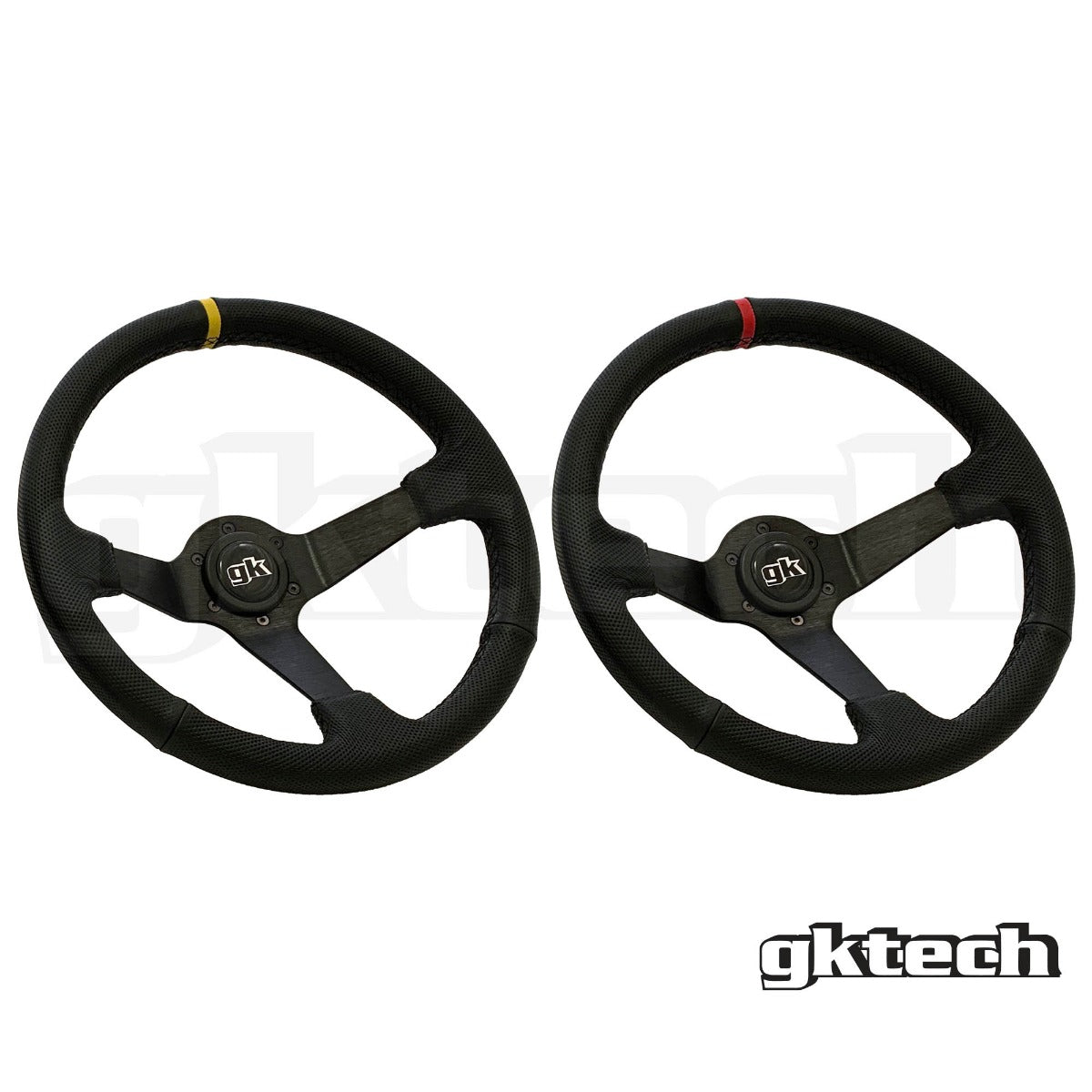 Steering wheel 350mm Deep dished perforated leather