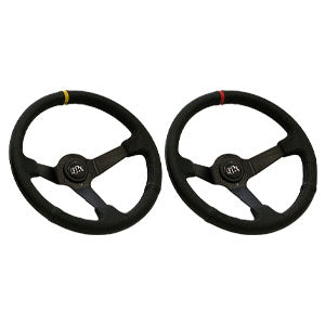 Steering wheel 350mm Deep dished perforated leather