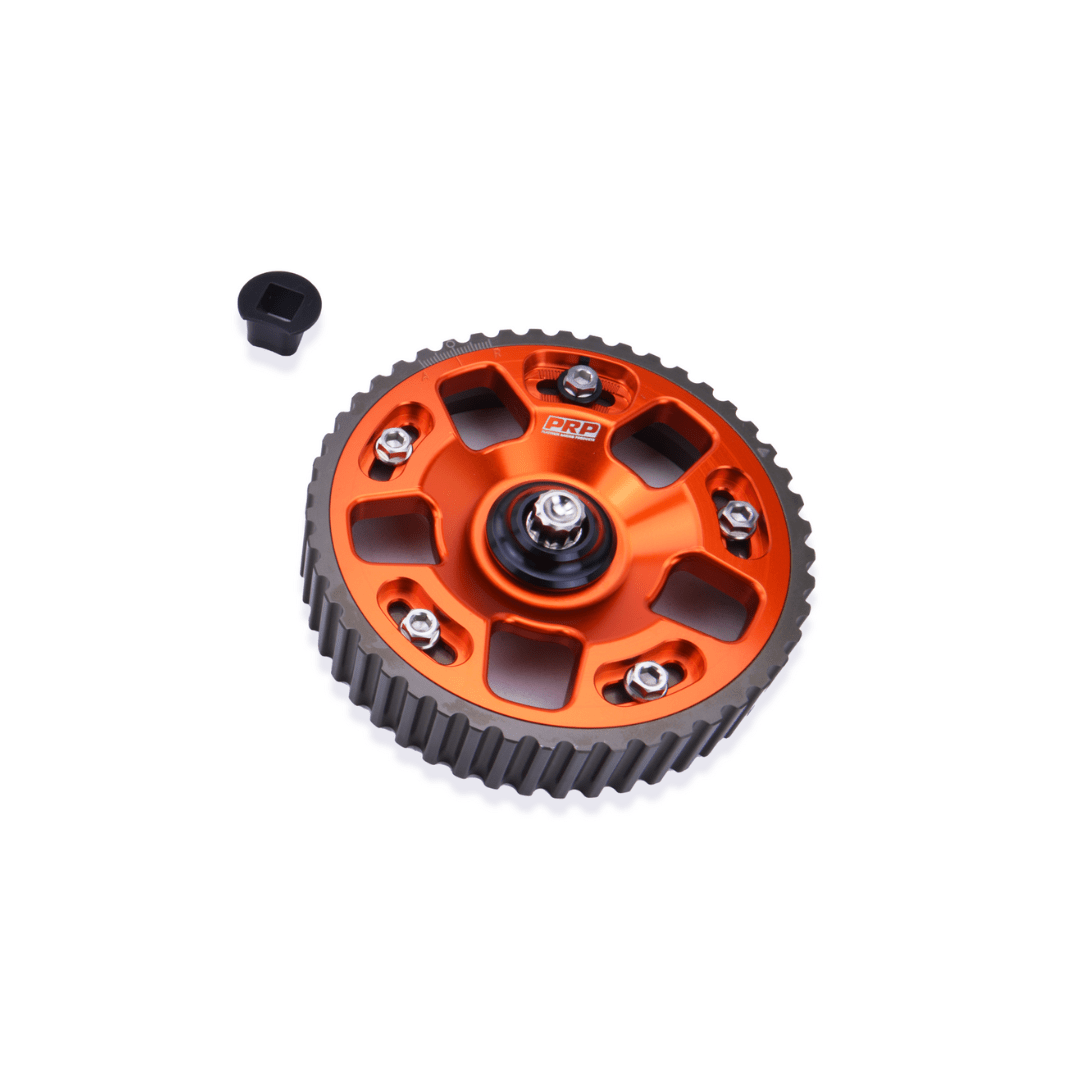 Platinum Racing Products Adjustable Cam Gear Grey / Add Billet Retainer and TI Bolt x 2 / One Gear (Mivec) EVO 4G63 Adjustable Cam Gears SR