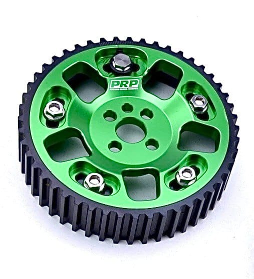 Platinum Racing Products Adjustable Cam Gear No thankyou / No thankyou / Green Nissan / Holden RB30 Single Cam Adjustable Billet Alloy Cam Gear SR
