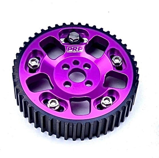 Platinum Racing Products Adjustable Cam Gear No thankyou / No thankyou / PRP Purple Nissan / Holden RB30 Single Cam Adjustable Billet Alloy Cam Gear SR