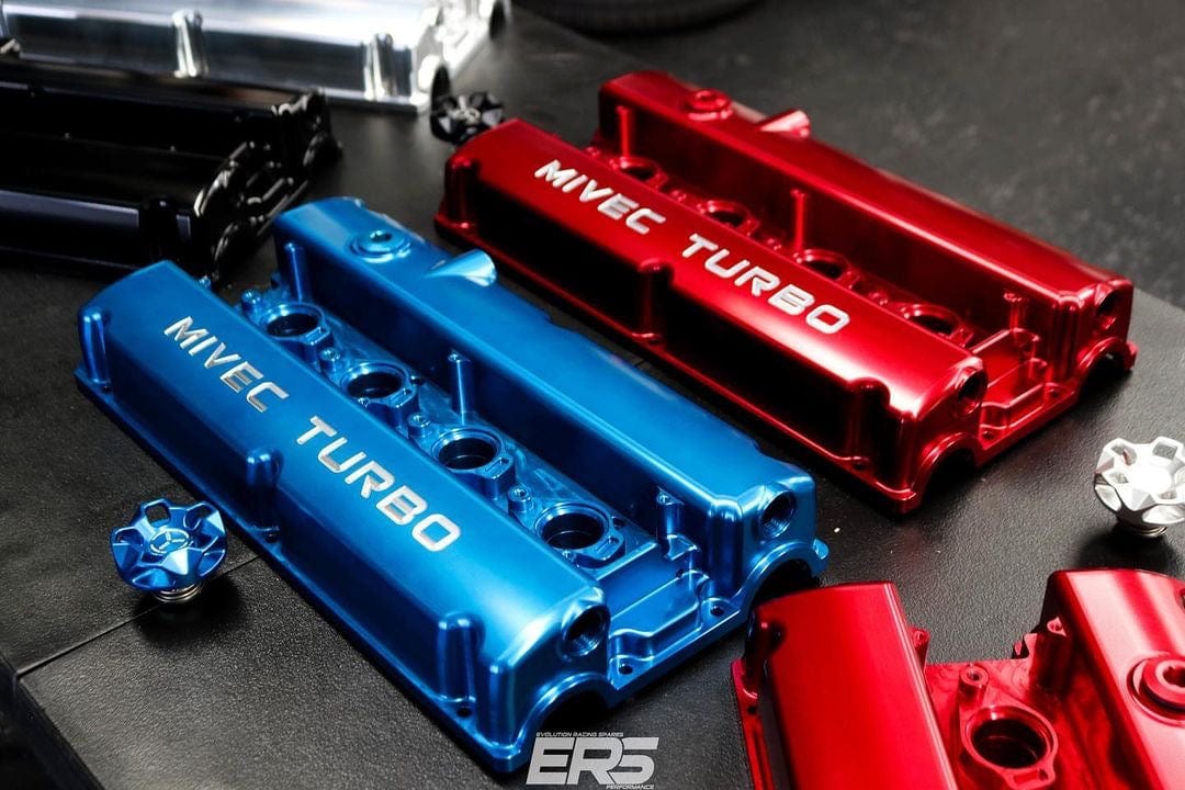 Platinum Racing Products Billet Cam Covers Mitsubishi EVO 4-9 Billet Cam Cover Kit SR
