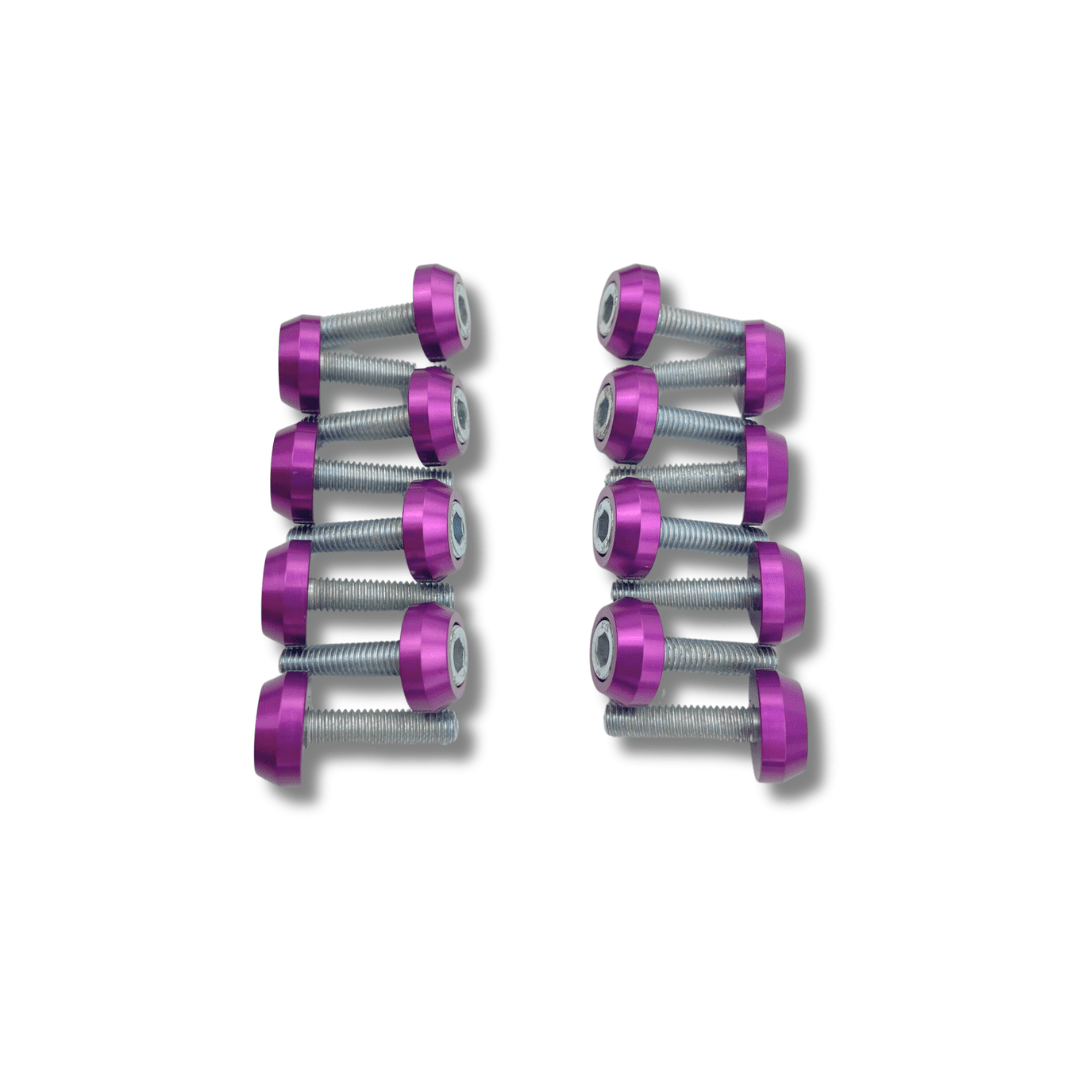 Platinum Racing Products Dress Up Washers Purple Rocker Cover Dress Up Bolt Kit to suit Toyota 1UZ Non VVTI SR