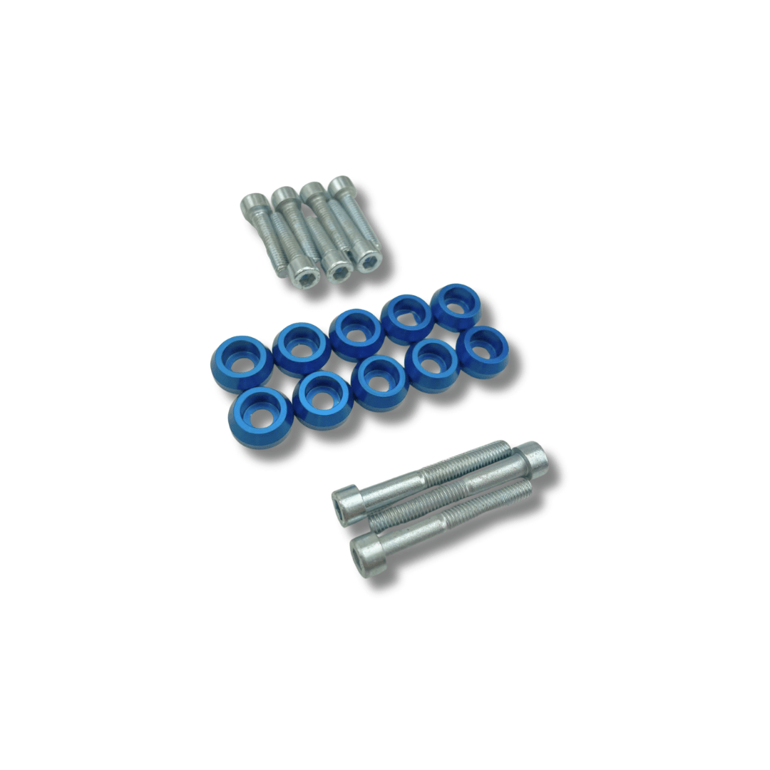 Platinum Racing Products Dress Up Washers Red Rocker Cover Dress Up Bolt Kit to suit Toyota 3SGTE SR