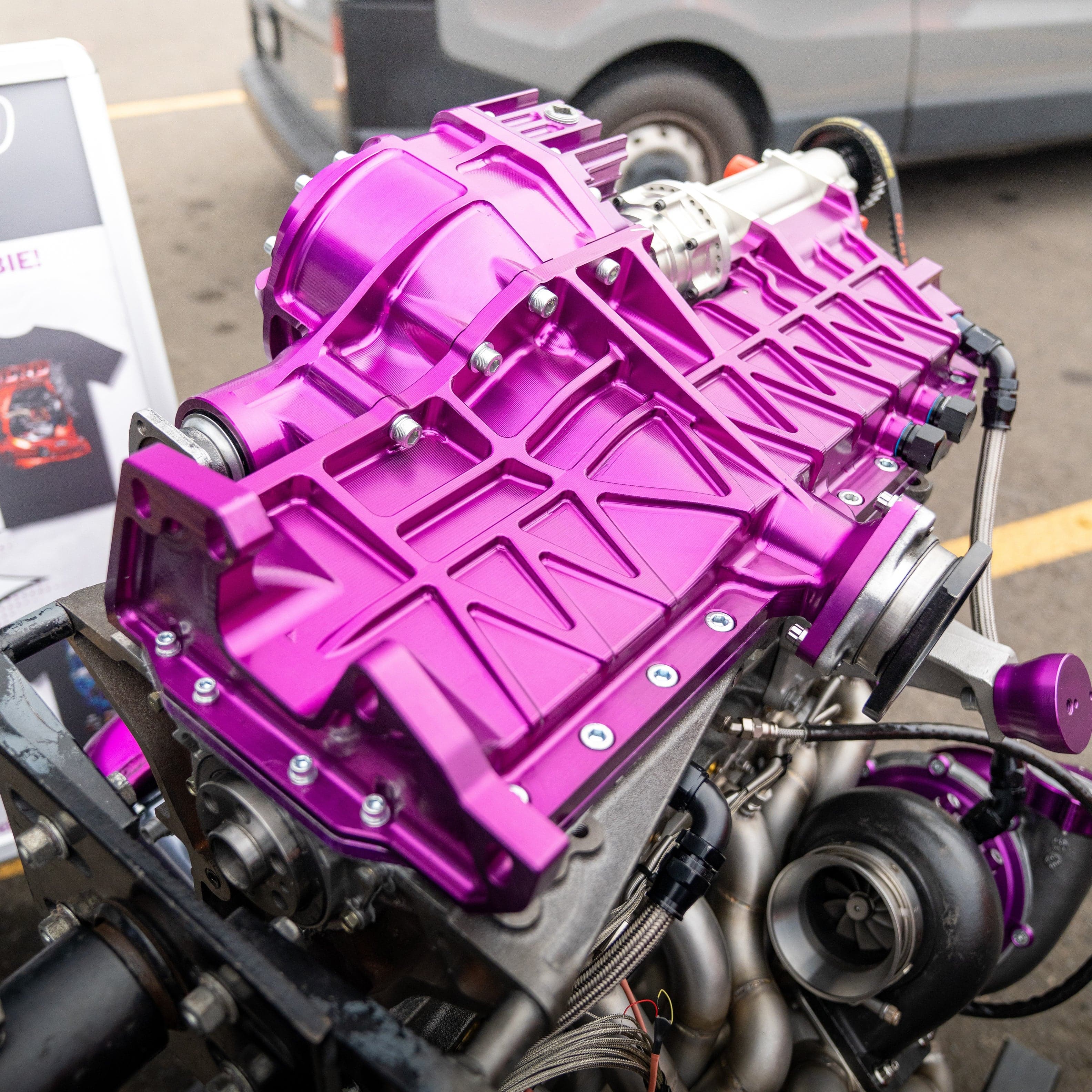 Platinum Racing Products Dry Sump Red / No Brace / Billet Block / No Mech Fuel Pump Nissan RB 4WD Dry Sump Kit SR