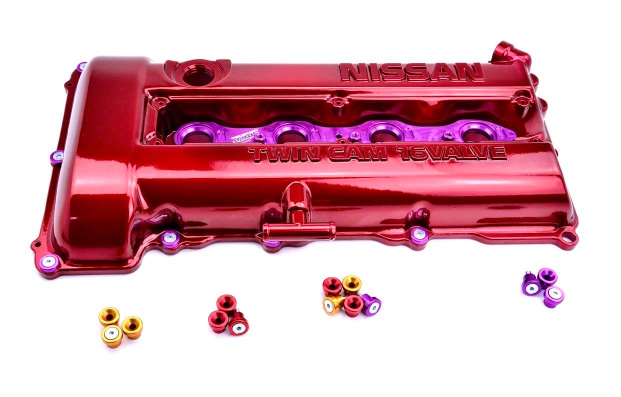 Platinum Racing Products ENGINE COMPONENTS Black PRP Nissan SR20 Rocker Cover Dress Up Bolt Kit SR