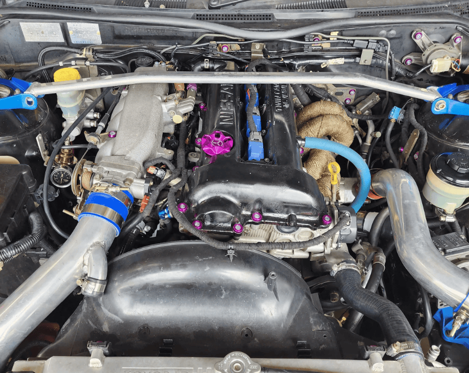 Platinum Racing Products ENGINE COMPONENTS PRP Nissan Silvia S14/S15 SR20 Engine Bay Dress Up Washer Kit - Black SR