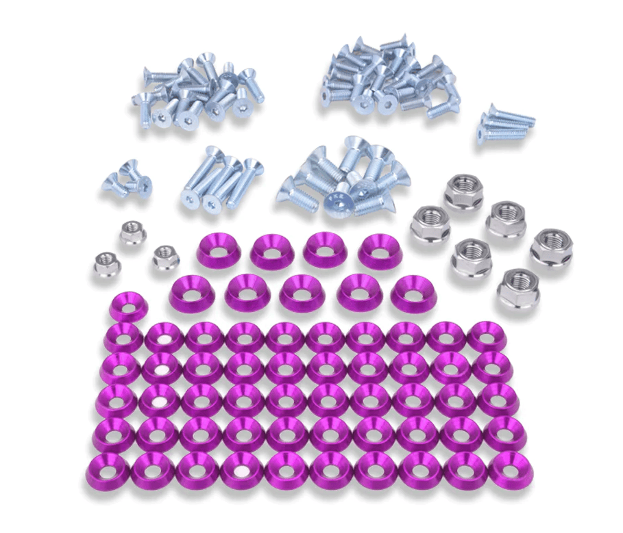 Platinum Racing Products ENGINE COMPONENTS PRP Toyota Supra JZA80 Engine Bay Dress Up Washer Kit - Purple SR