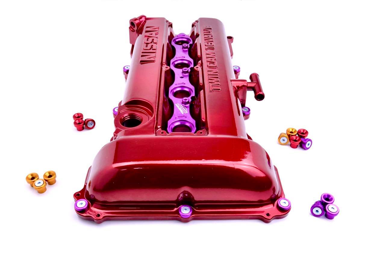 Platinum Racing Products ENGINE COMPONENTS Purple PRP Nissan SR20 Rocker Cover Dress Up Bolt Kit SR