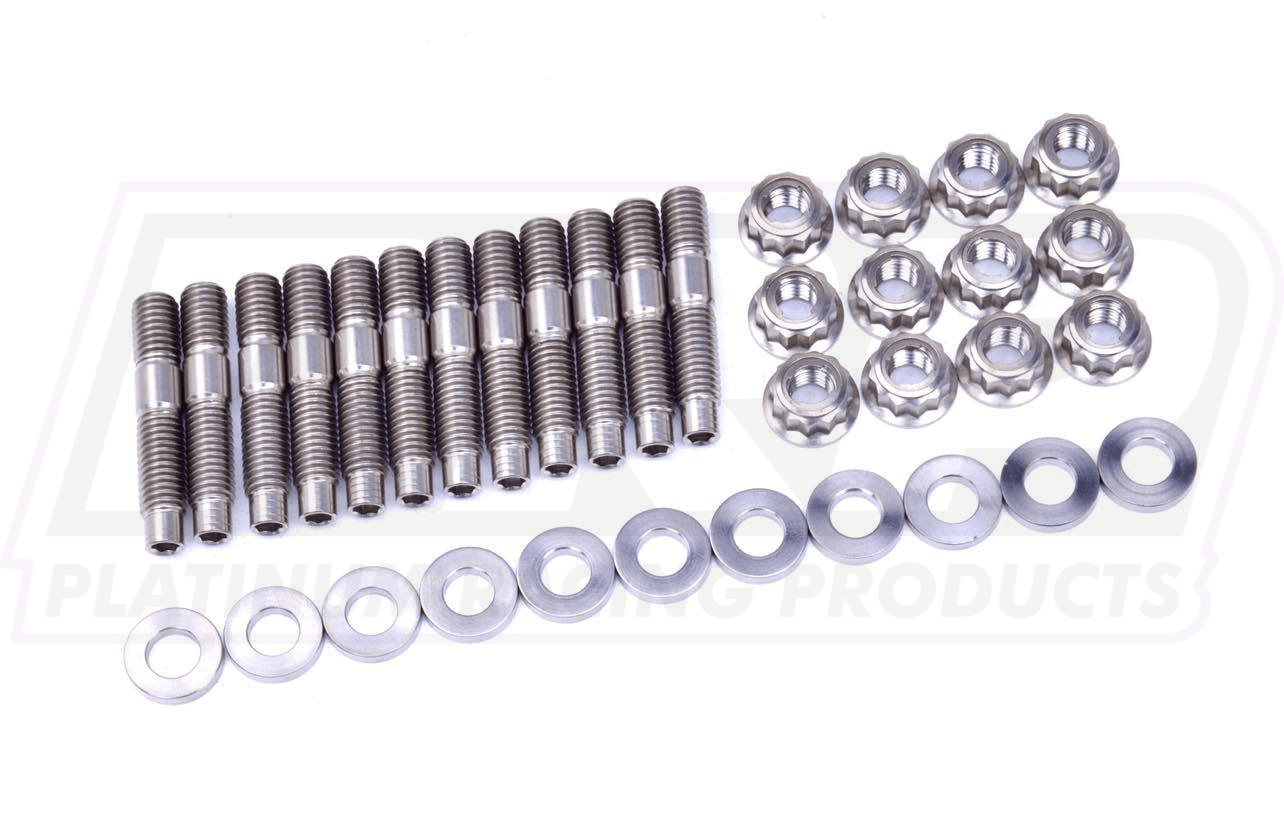 Platinum Racing Products Engine Fasteners Pro Series Titanium Intake Manifold Stud Kit to suit Holden SOHC RB30 Pro Series Titanium Intake Manifold Stud Kit to suit Holden SOHC RB30 SR