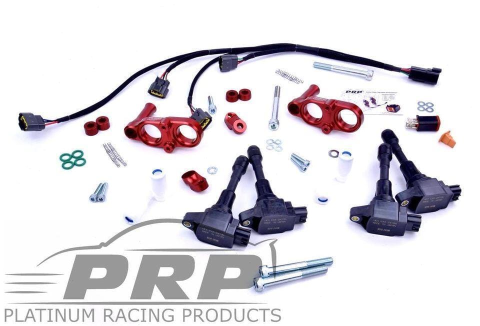 Platinum Racing Products Ignition Coil Kit 13B / Black / Bracket, stalks, loom Mazda Rotary 13B & 20B Coil Kits SR