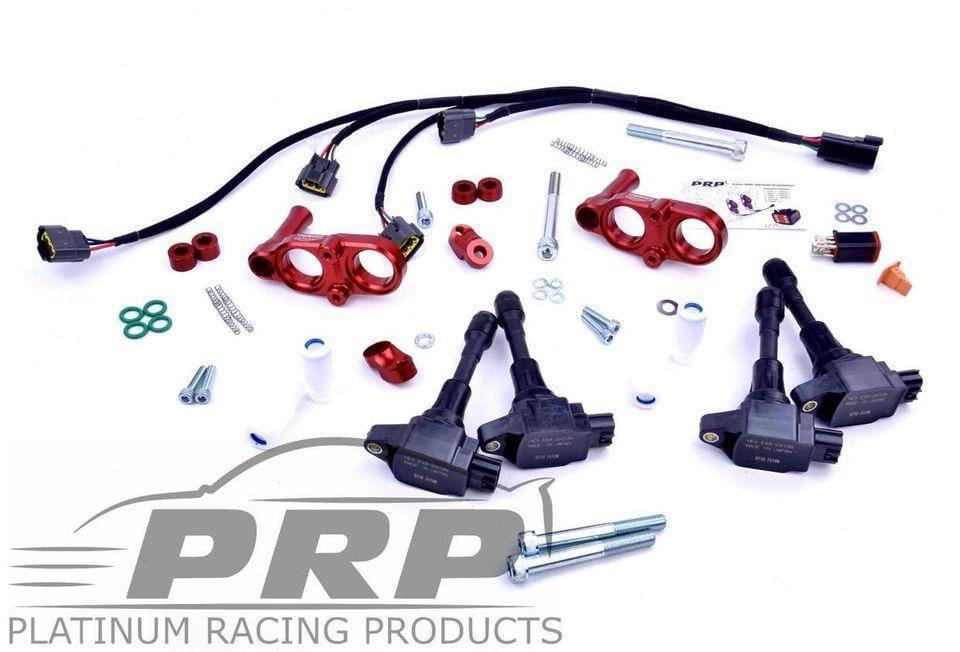Platinum Racing Products Ignition Coil Kit 13B / Black / Bracket, stalks, loom Mazda Rotary 13B & 20B Coil Kits SR