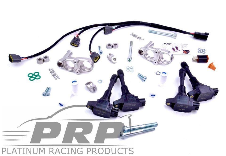 Platinum Racing Products Ignition Coil Kit 13B / Black / Bracket, Stalks Mazda Rotary 13B & 20B Coil Kits SR