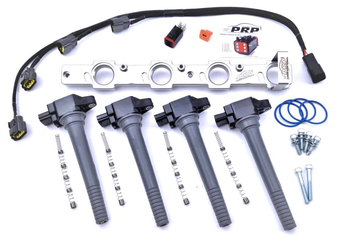 Platinum Racing Products Ignition Coil Kit Black / Bracket Honda B-Series Coil Kit SR
