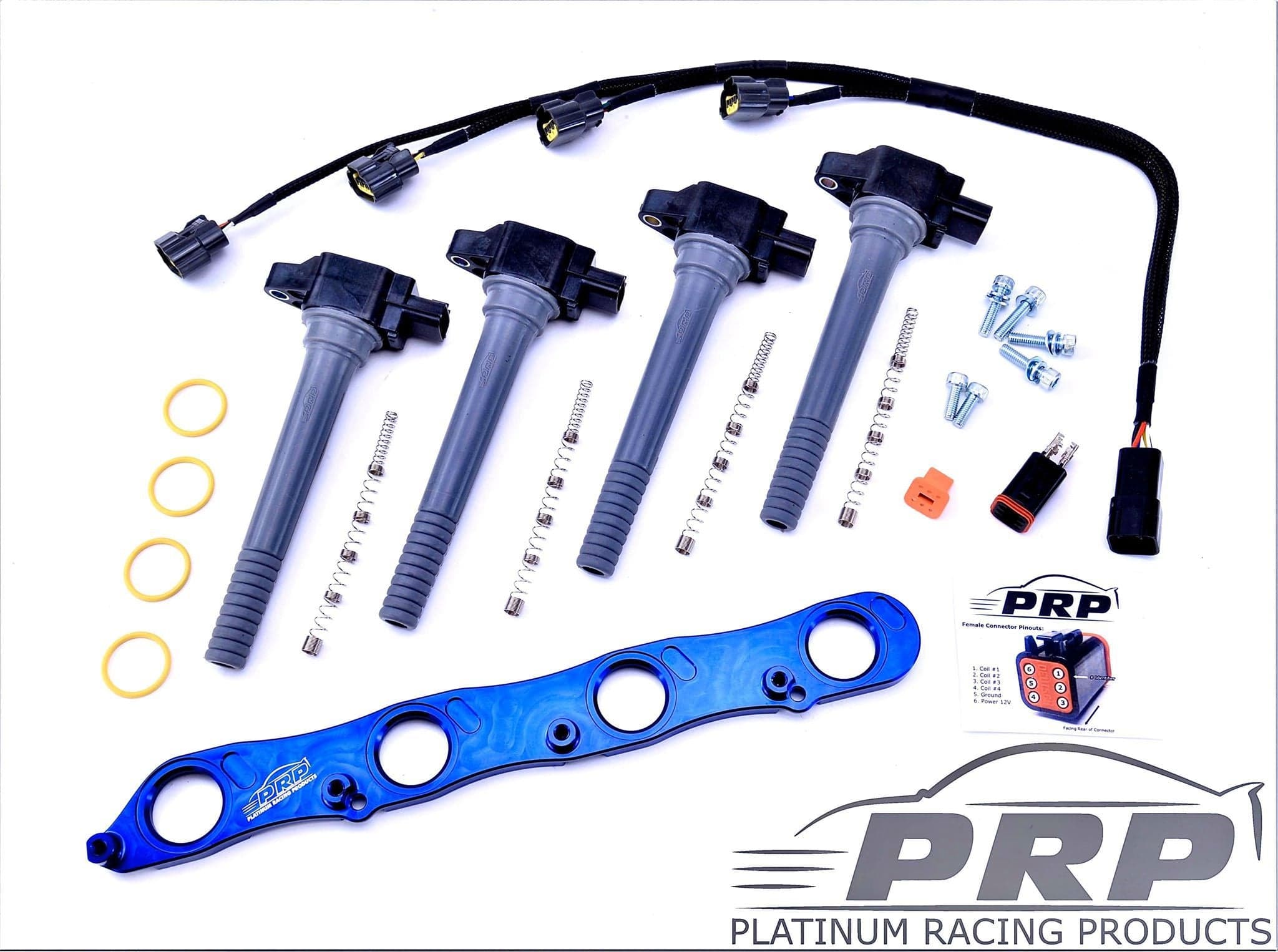Platinum Racing Products Ignition Coil Kit Black / Bracket Honda F Series Coil Kit SR