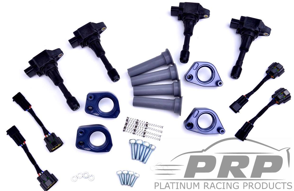 Platinum Racing Products Ignition Coil Kit Black / Bracket, Stalks Subaru WRX EJ 20/25 Coil Kit SR