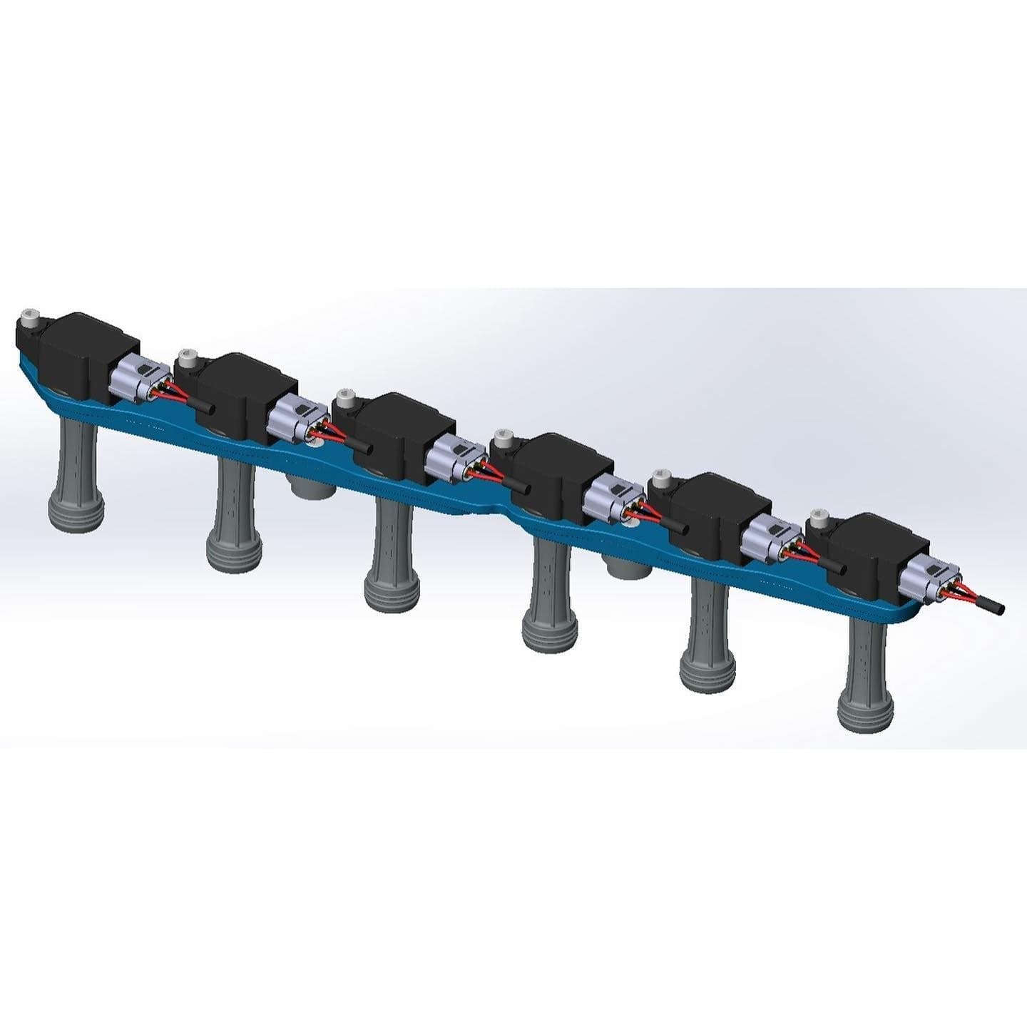 Platinum Racing Products Ignition Coil Kit Black / Bracket w/ Stalks / No Loom Toyota 7MGTE Coil Kit SR