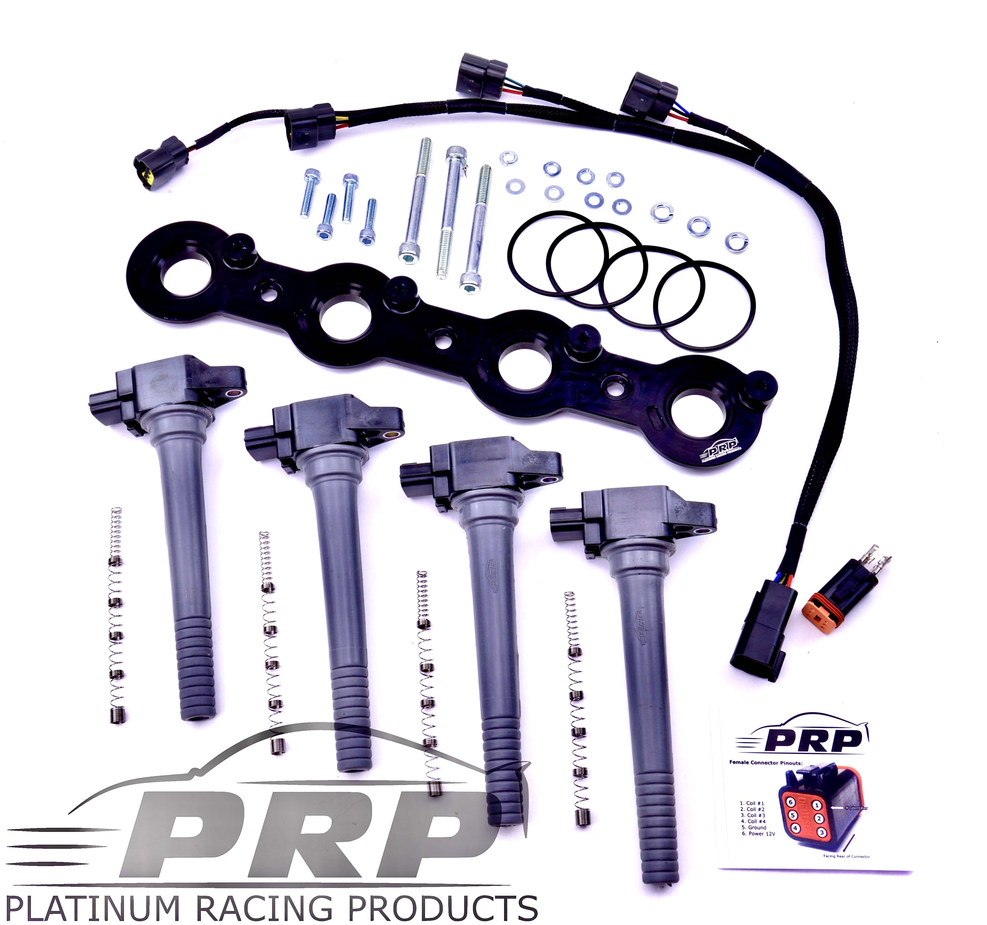 Platinum Racing Products Ignition Coil Kit Black / Full coil Kit - Coils, Bracket, Stalks and loom Nissan FJ20 Coil Kit SR